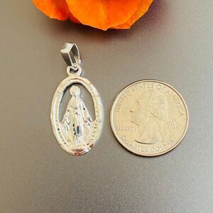 La virgen milagrosa De Plata 925 the miraculous Pendant